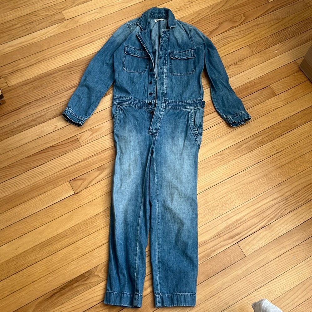 Madewell denim jumpsuit